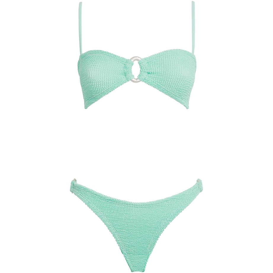 Blue Misty Pearl Hoop Bikini