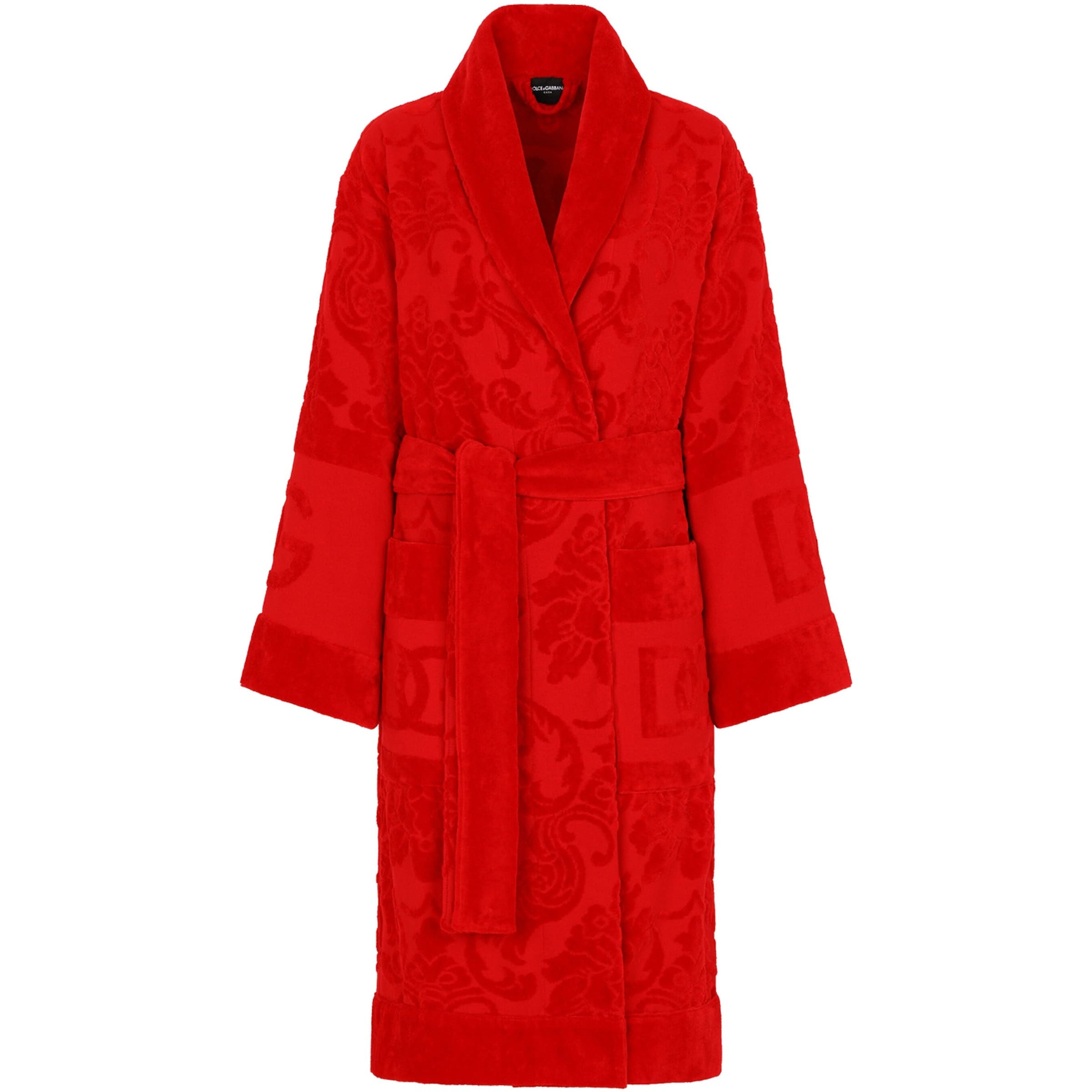 Dolce & Gabbana Casa Terry Cotton DG Logo Robe
