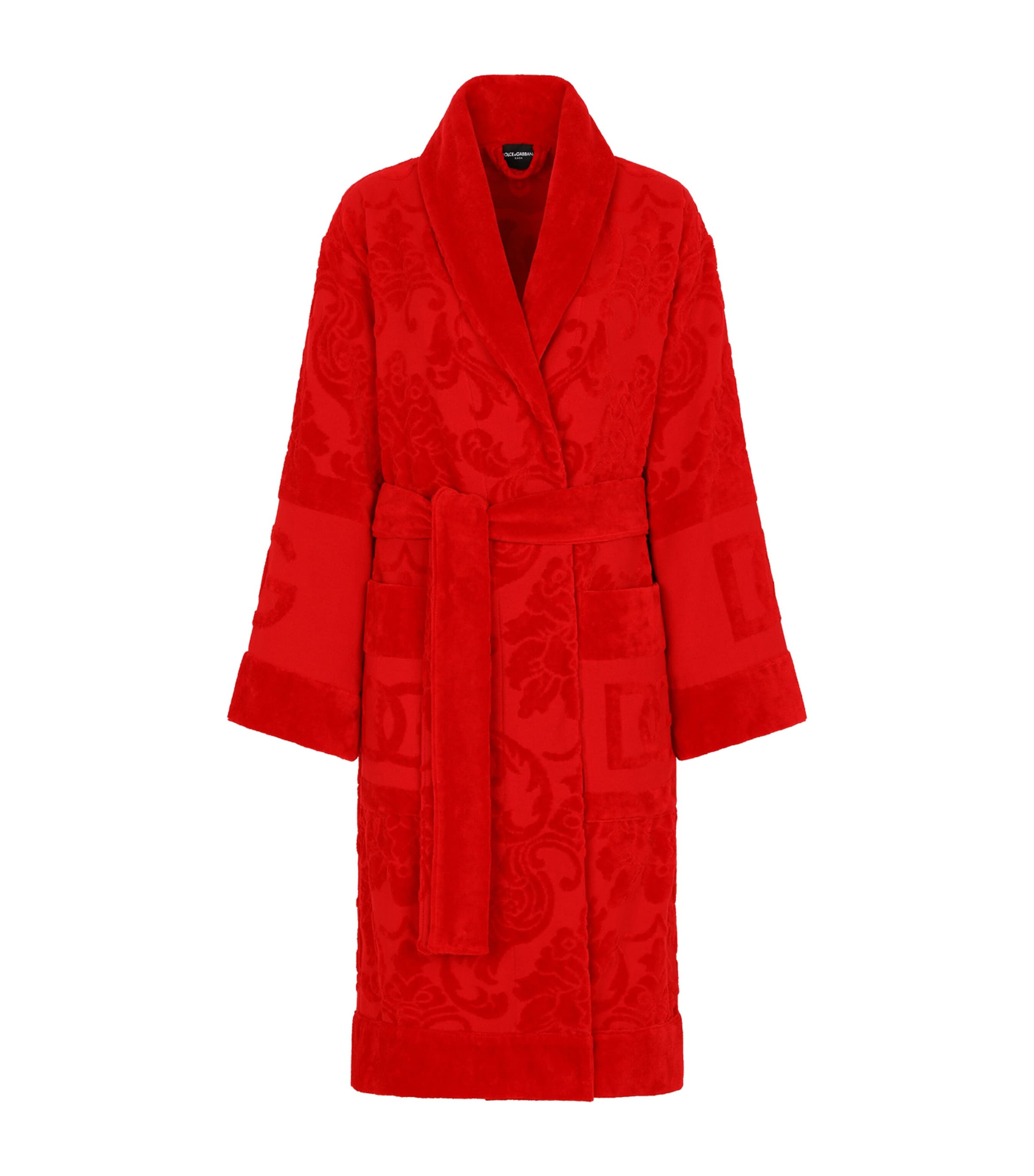 Dolce & Gabbana Casa Terry Cotton DG Logo Robe