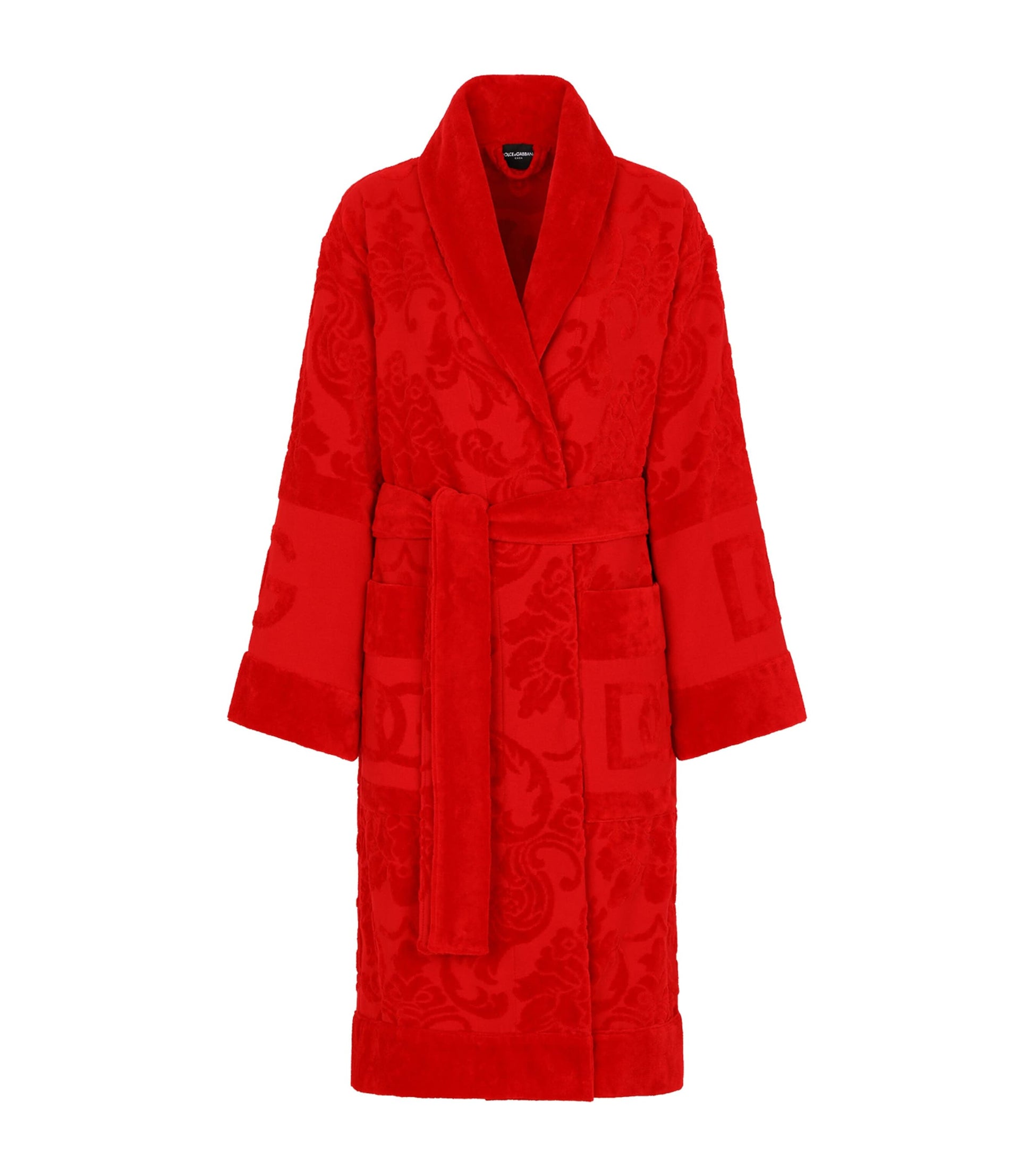 Dolce & Gabbana Casa Terry Cotton DG Logo Robe
