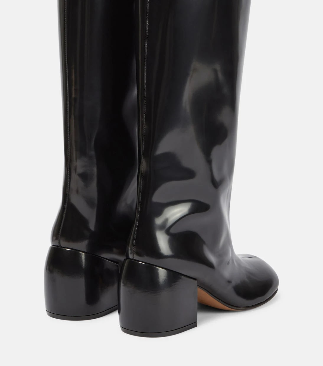 Dries Van Noten - Leather knee-high boots