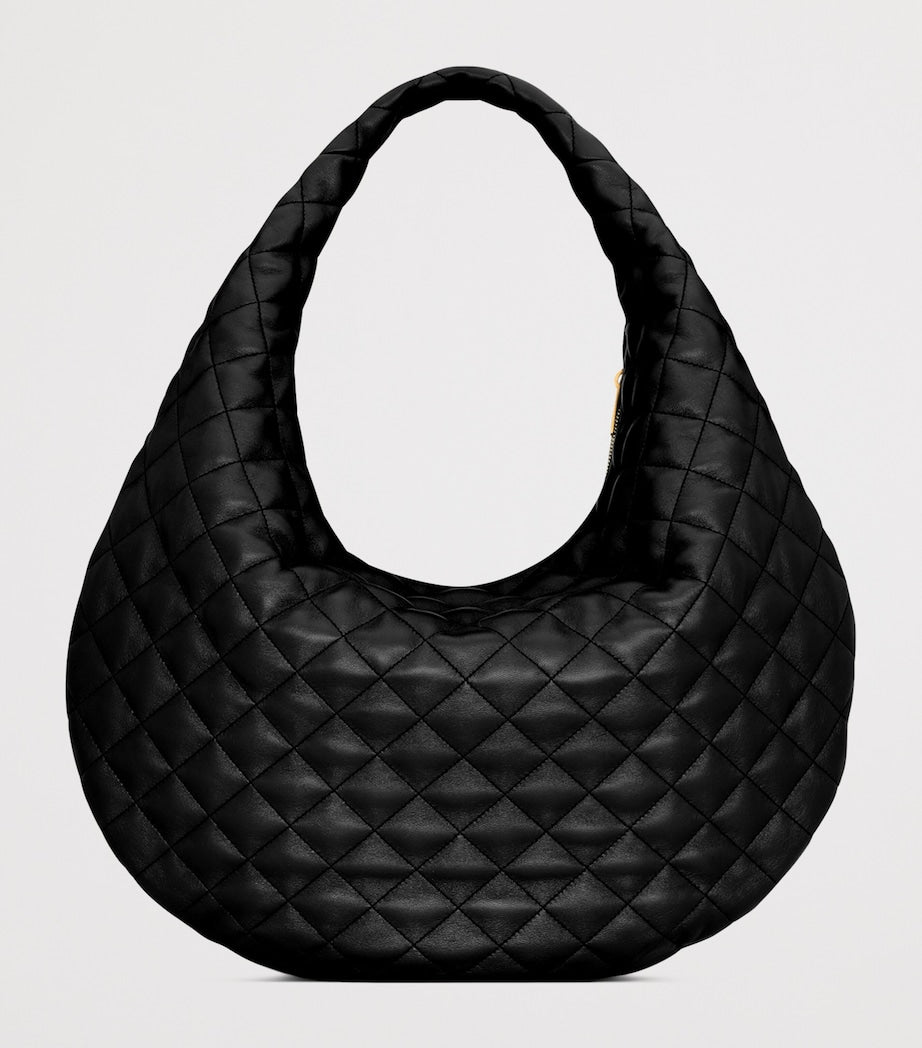 Saint Laurent Black Medium Icare Quilted Shoulder Bag
