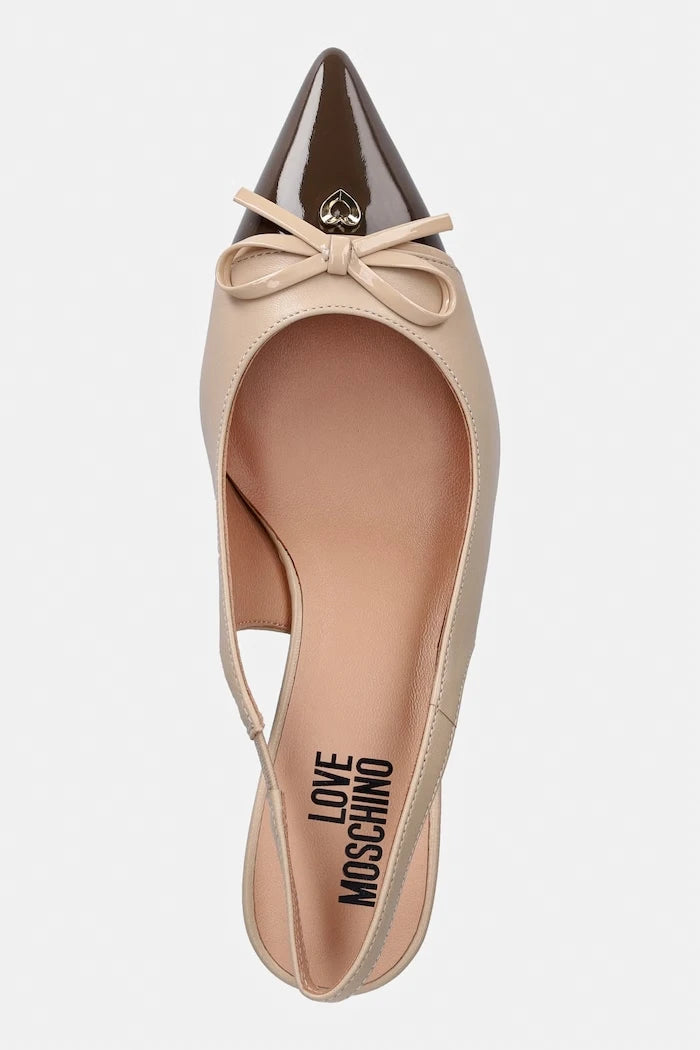 Love Moschino İnce Topuklu Deri Ayakkabılar
