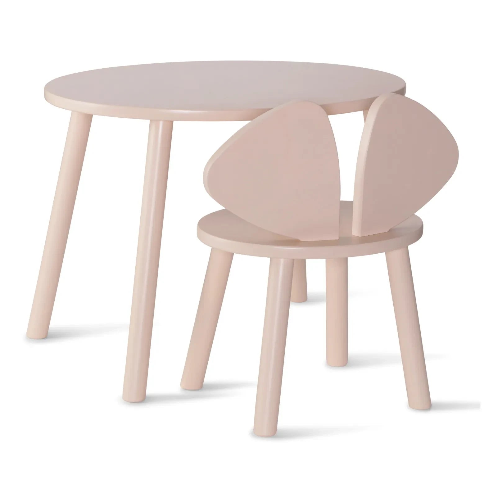 Nofred - Birch Mouse Table and Chair | Blush