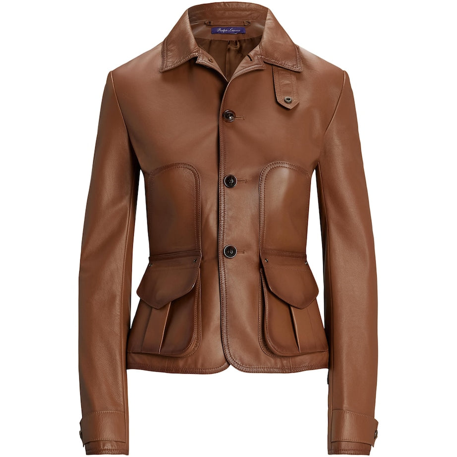 Ralph Lauren Collection Beige Lambskin Naylor Jacket