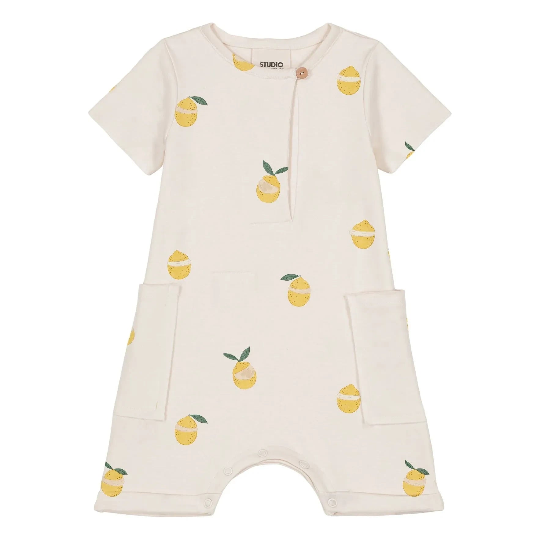 Studio Bohème - Combishort Aimé Citrons Organic Cotton | Ecru