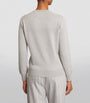 Grey Cashmere Crew-Neck Sweater