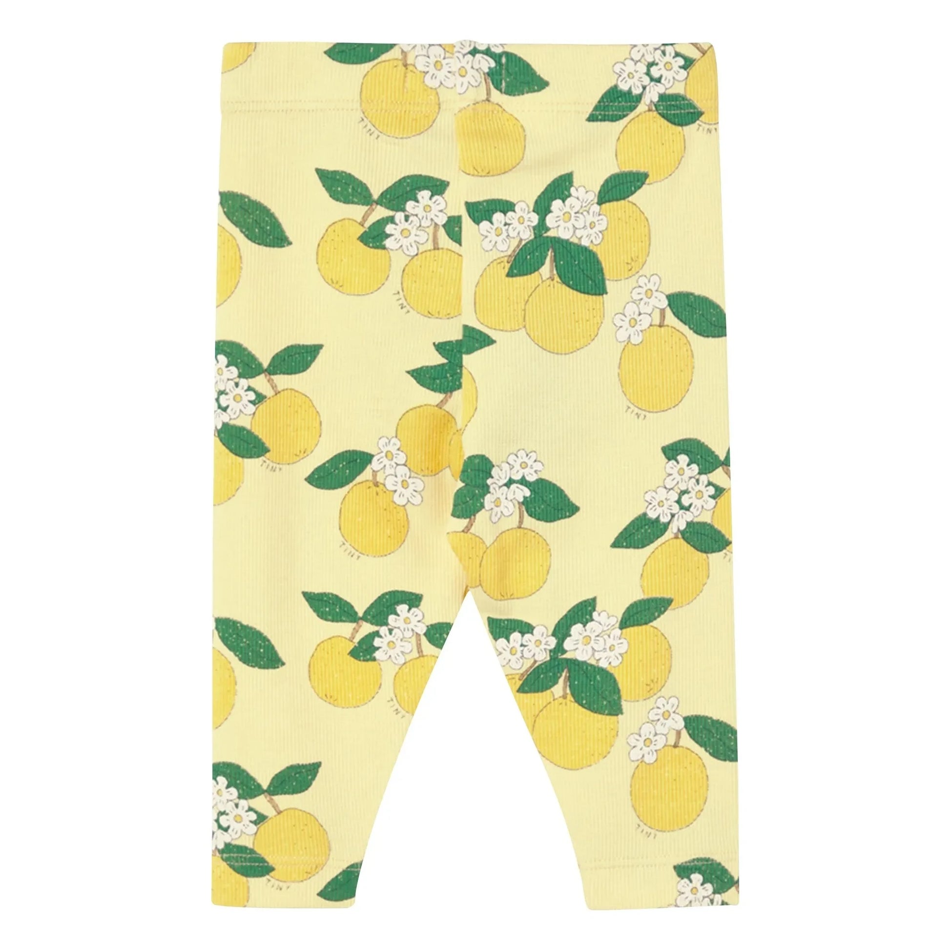 Tinycottons - Ribbed Legging Orange Organic Cotton | Pale yellow