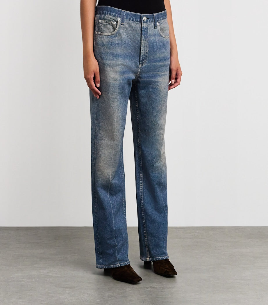 Blue Miramar Shea Ankle-Length Trousers