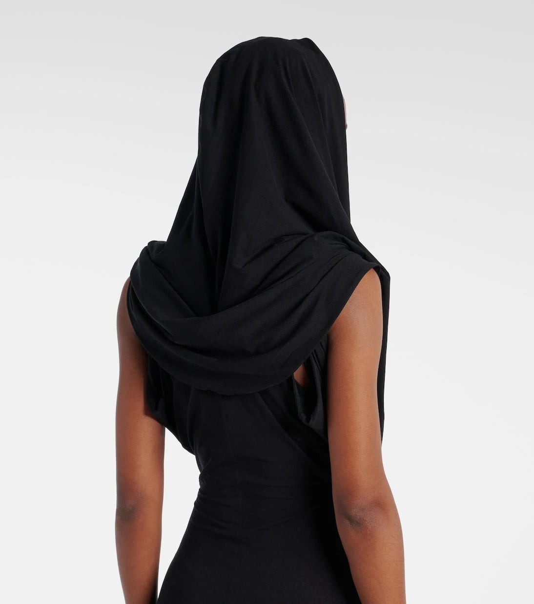 Magda Butrym - Hooded silk-blend jersey maxi dress