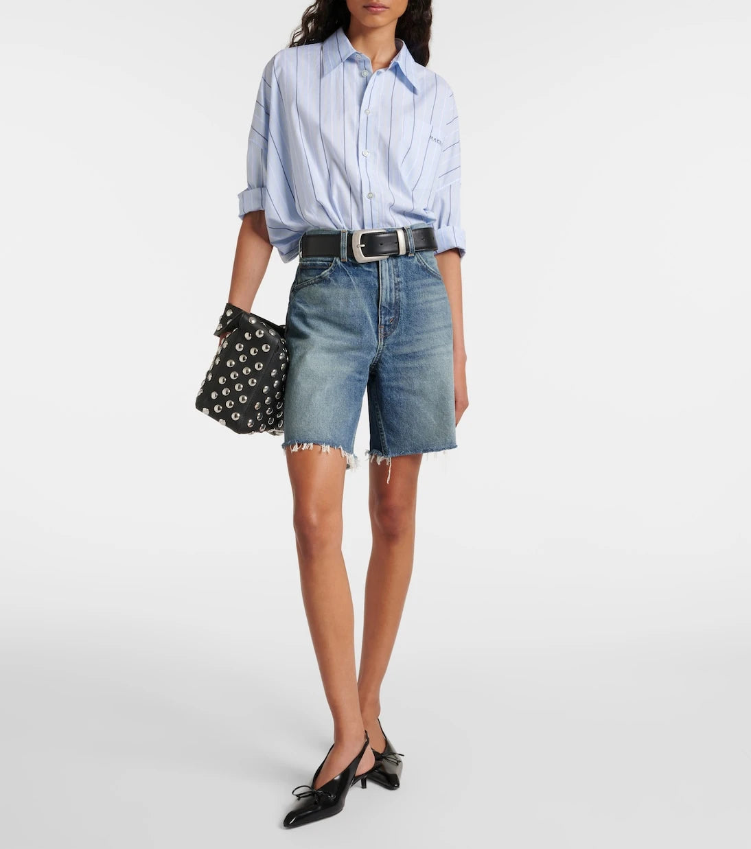 Nili Lotan - Russel low-rise denim shorts