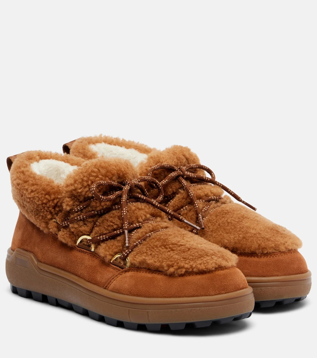 Bogner - Chamonix shearling-trimmed suede ankle boots
