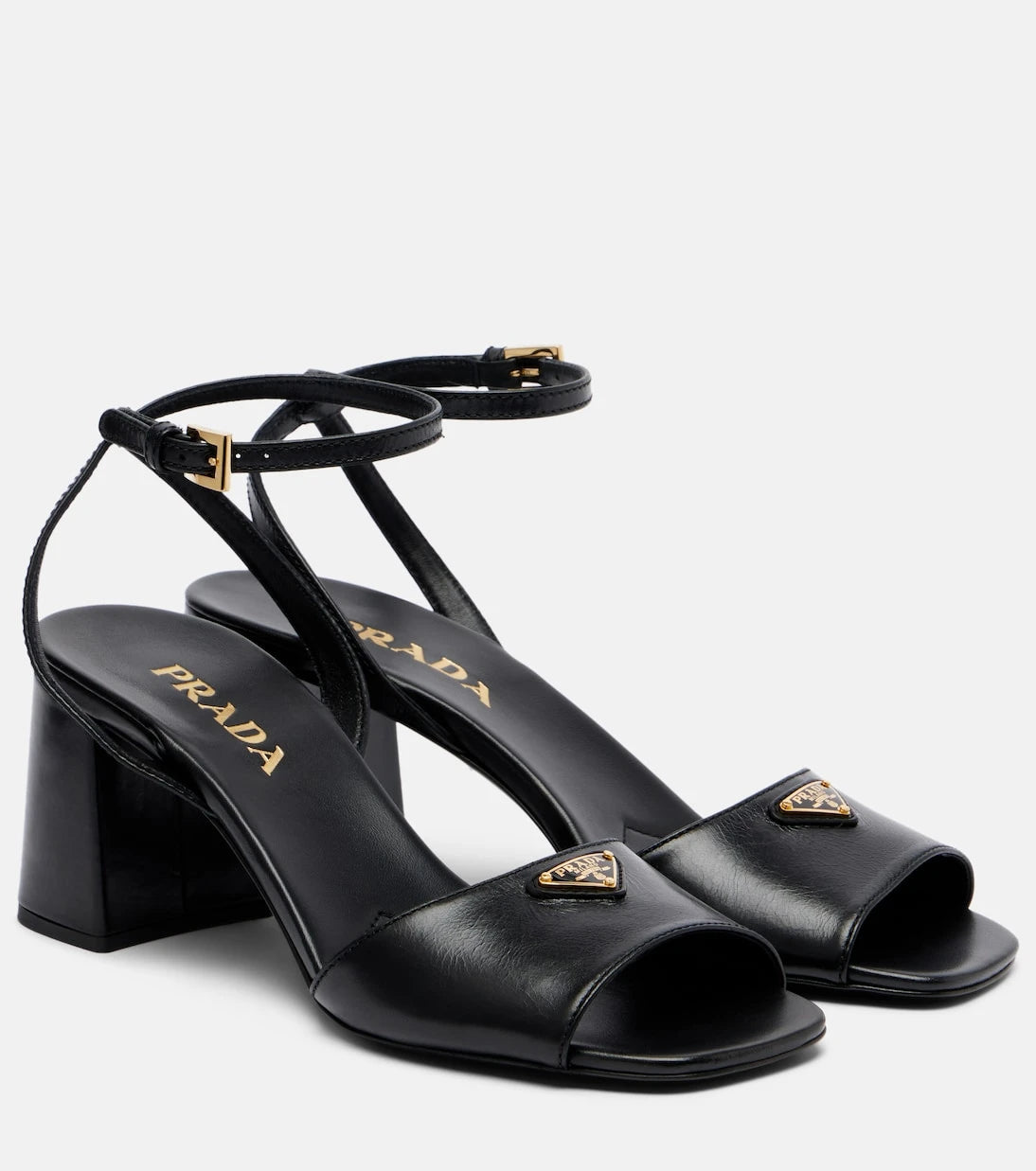 Prada - Leather slingback sandals
