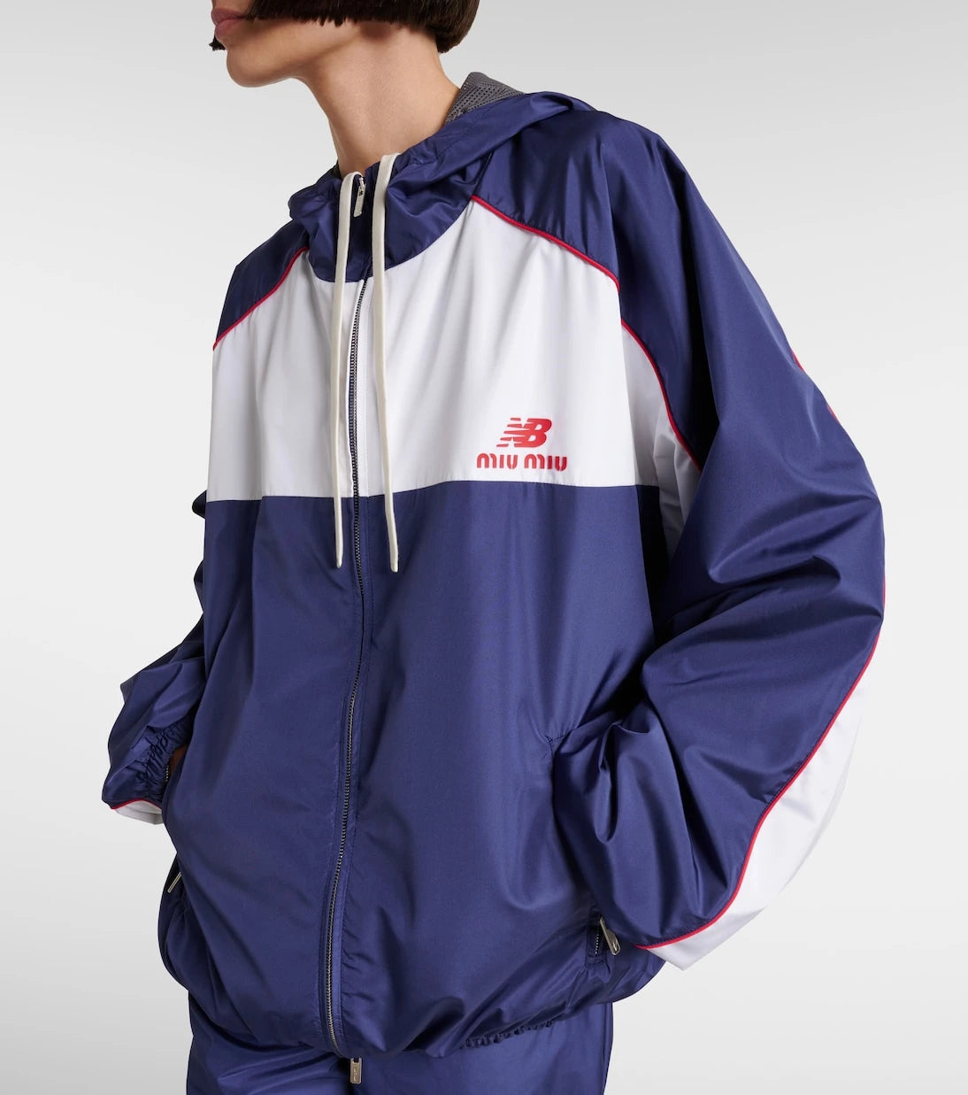 Miu Miu - x New Balance poplin track jacket