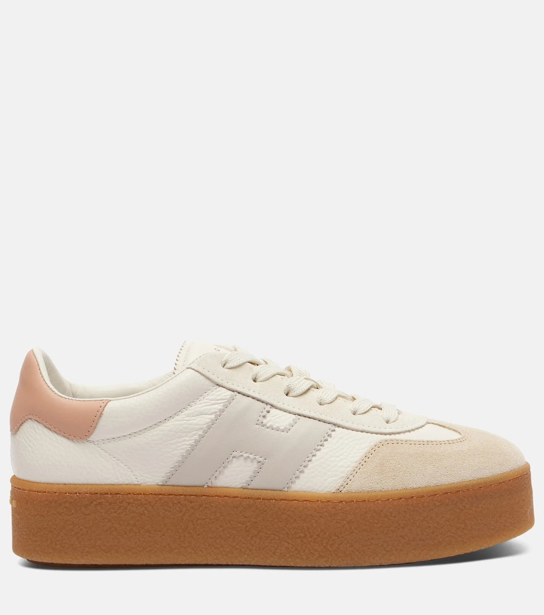 Hogan - H698 suede-trimmed leather sneakers