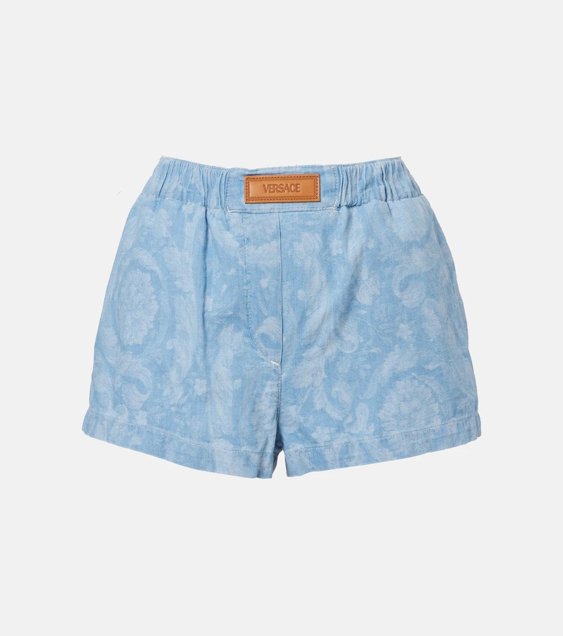 Versace - Barocco denim chambray shorts