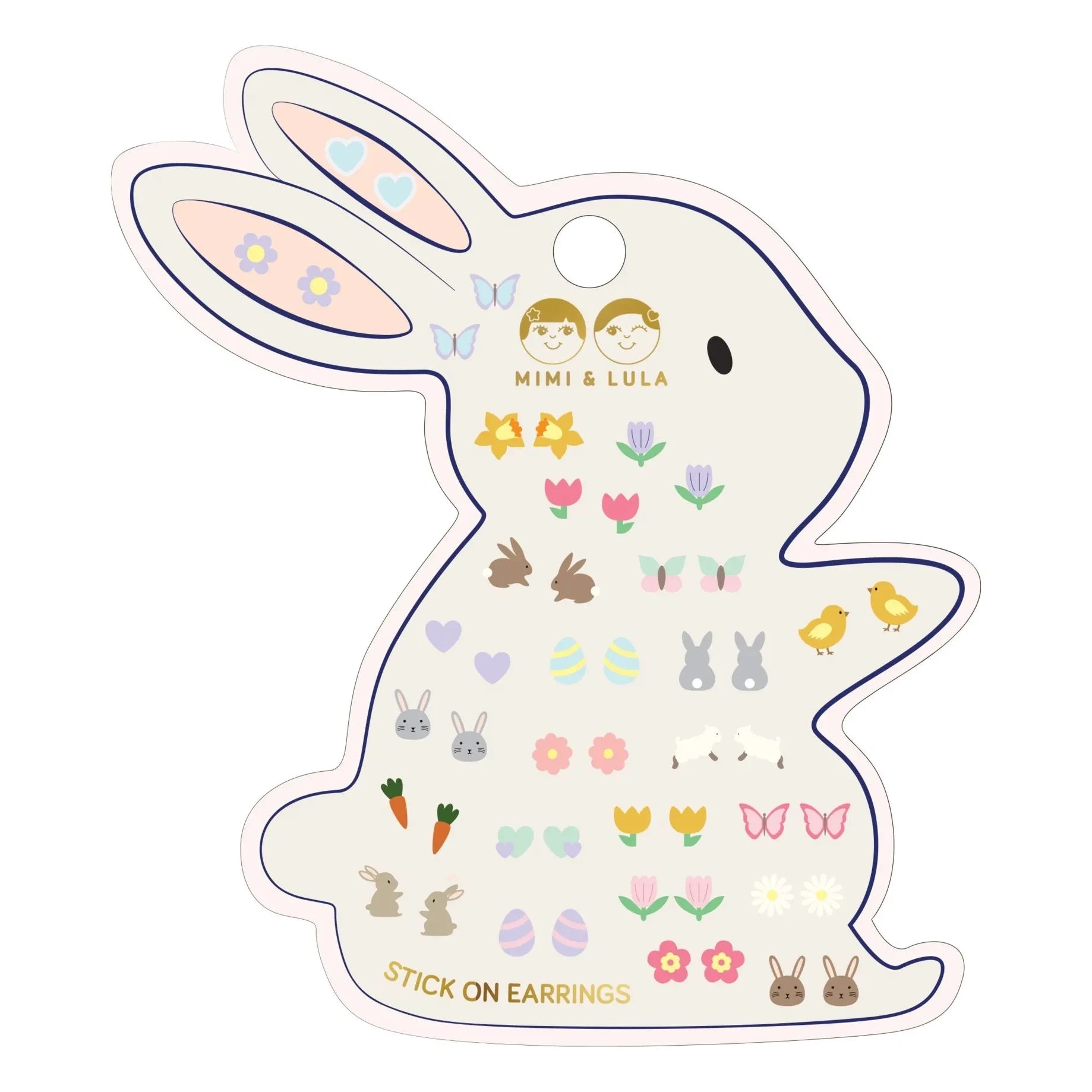 Mimi & Lula - Easter self-adhesive earrings | Yellow