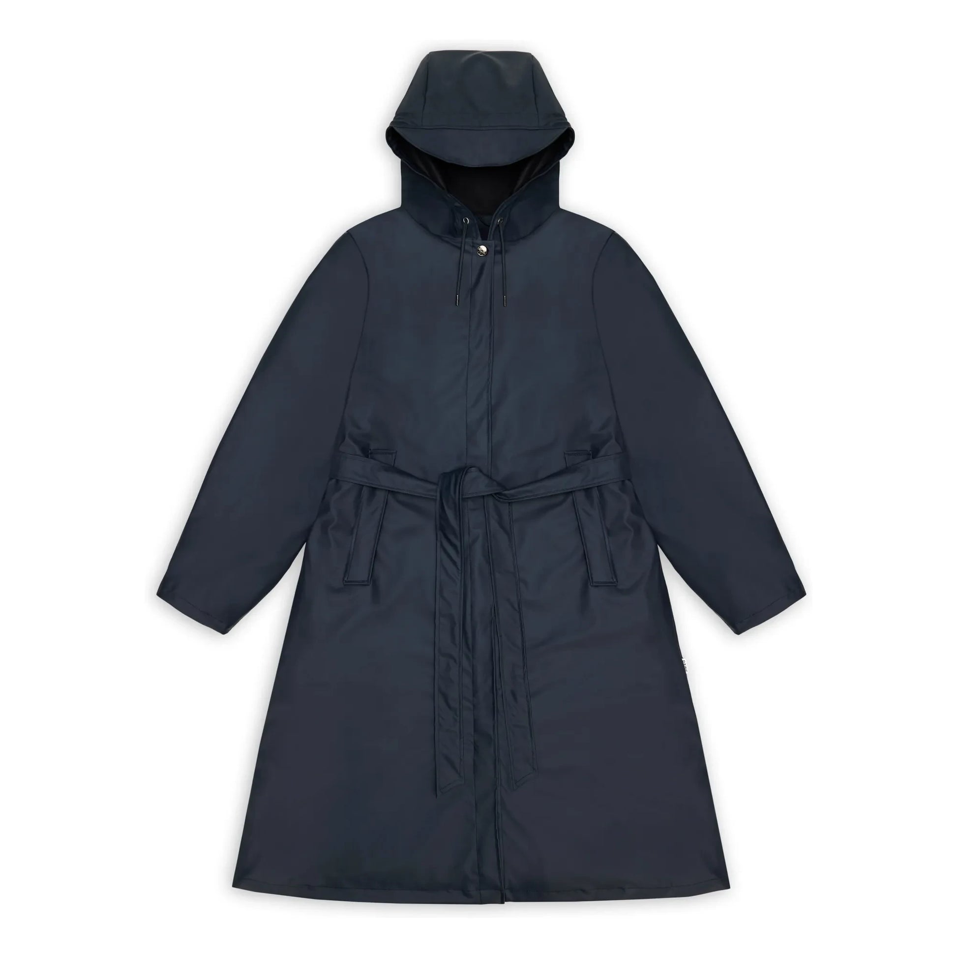 Rains - Long Belted Waterproof | Navy blue