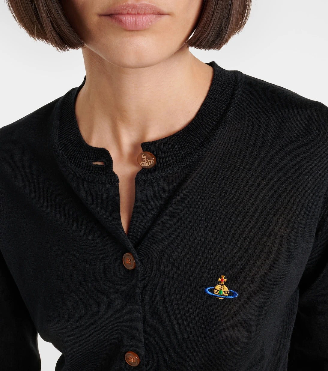 Vivienne Westwood - Bea cropped wool and silk cardigan