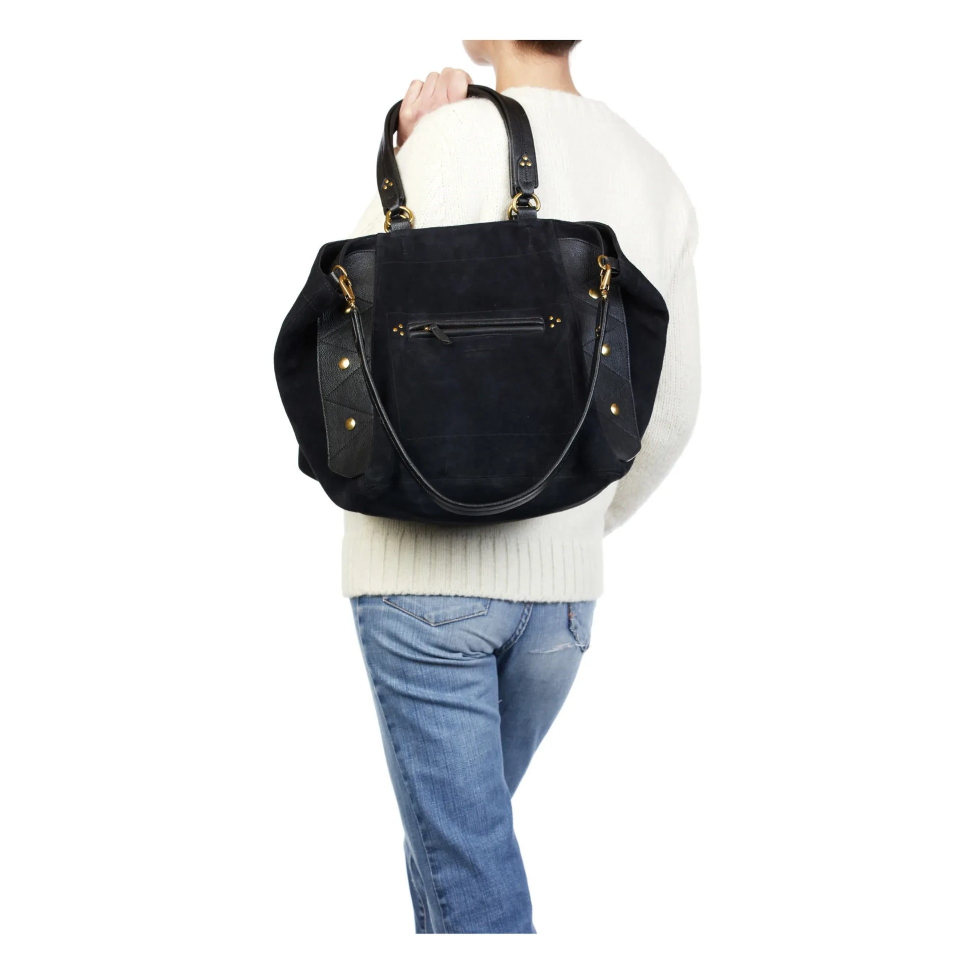 Jérôme Dreyfuss - Roger Velvet Crust Bag | Black