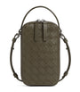 Bottega Veneta Intrecciato Leather Getaway Phone Pouch