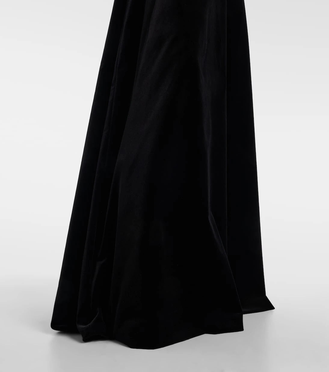 Max Mara - Open-back cotton velvet gown