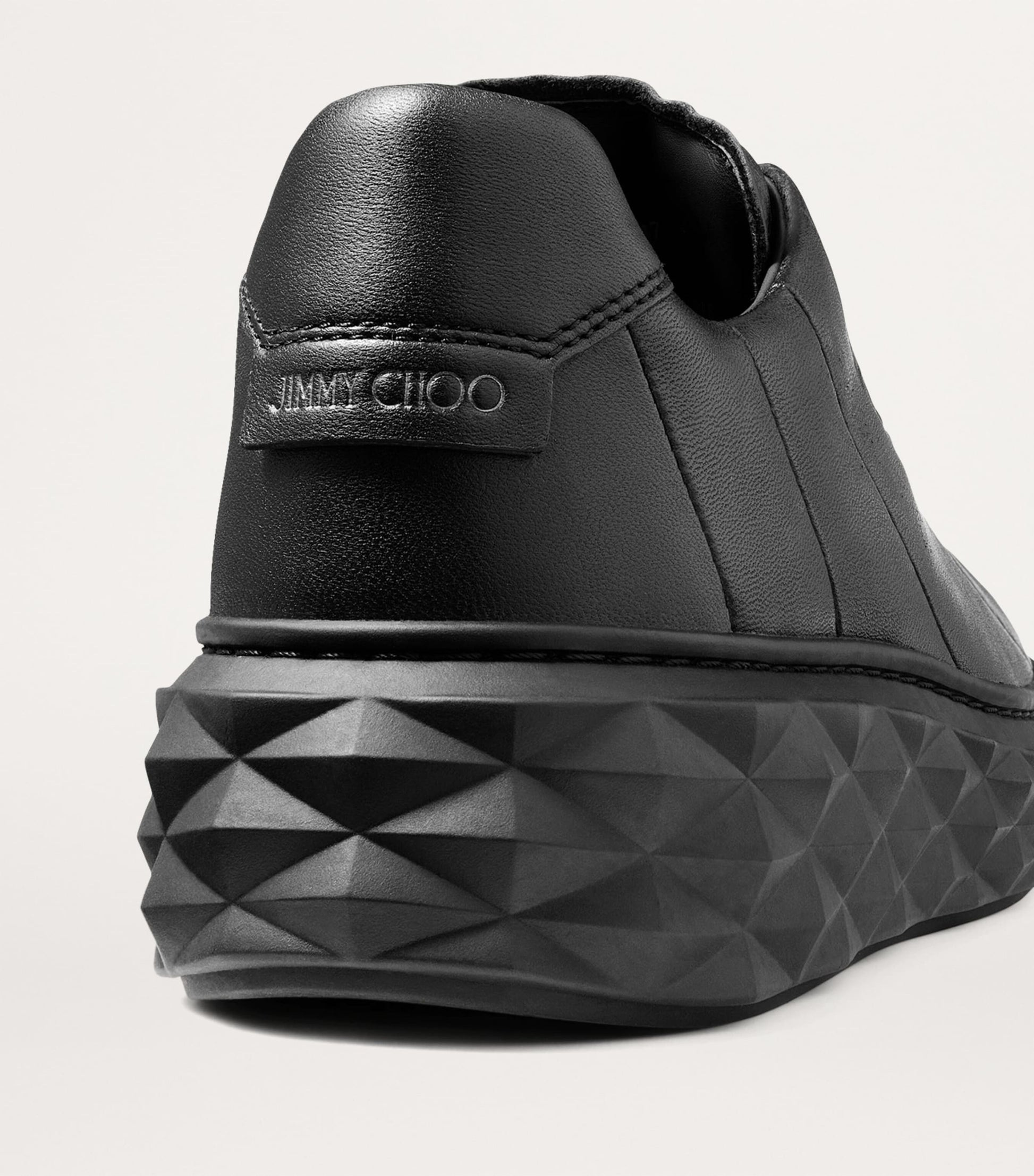 Diamond Light Maxi Leather Sneakers V BLACK/BLACK