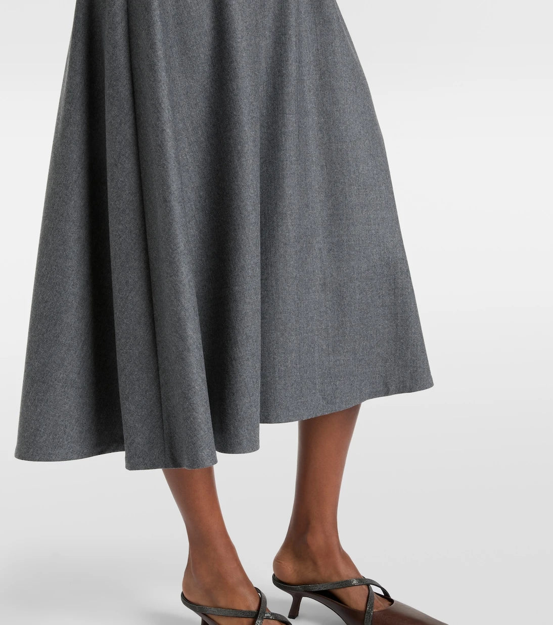 Brunello Cucinelli - Virgin wool shirt dress