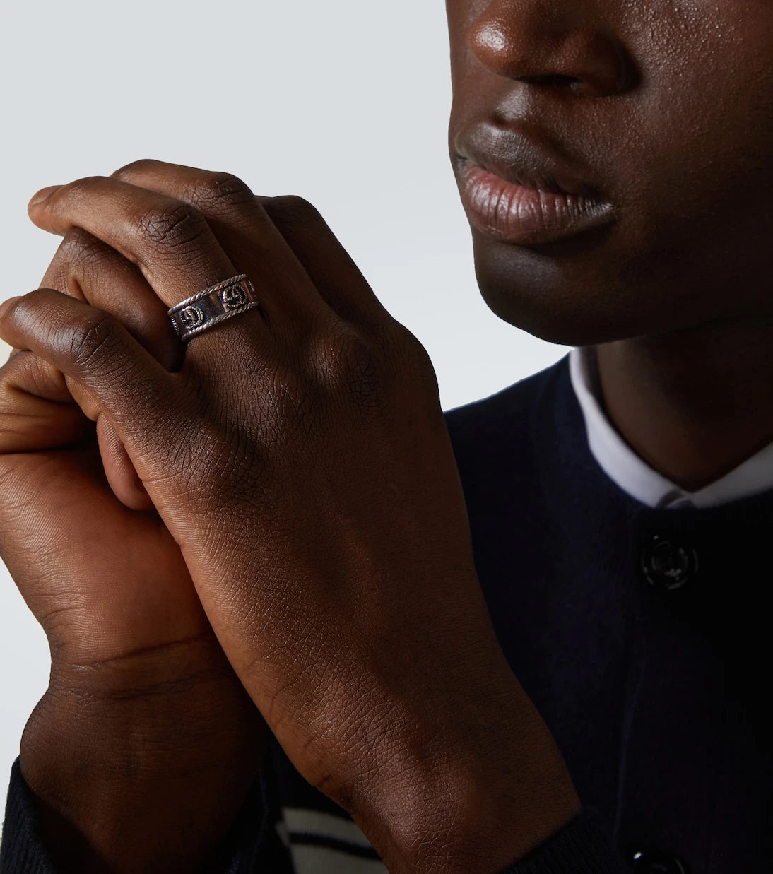 Gucci - Double G sterling silver ring
