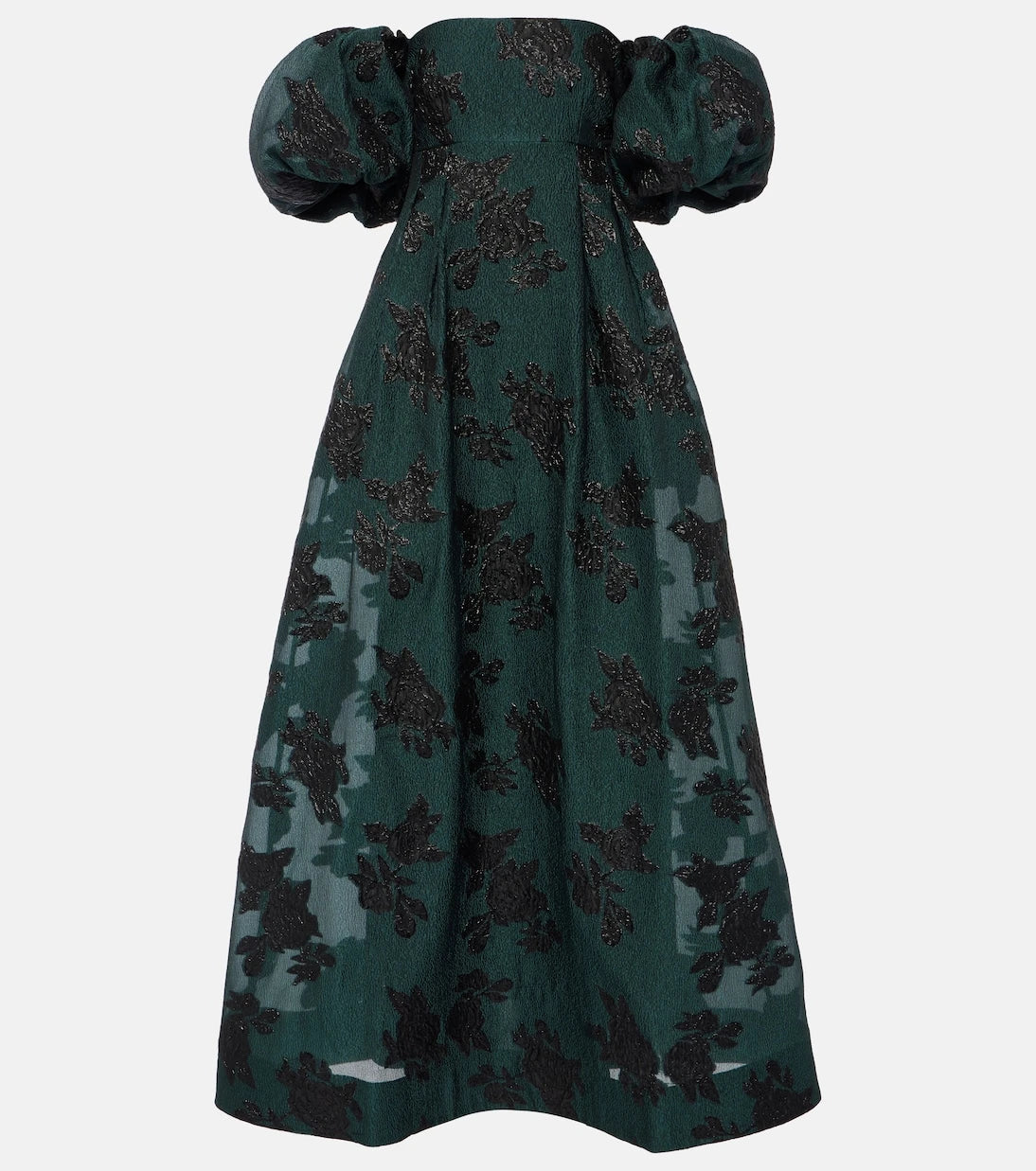 Rebecca Vallance - Beryl off-shoulder lamé gown