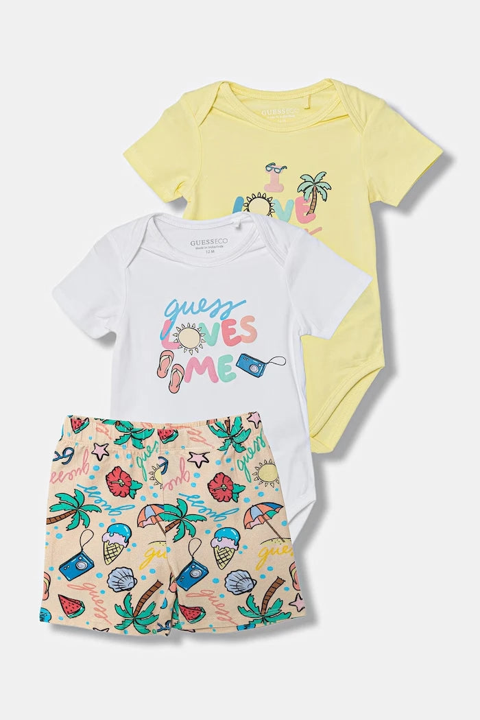 Guess pamuk ve elastan bebek seti