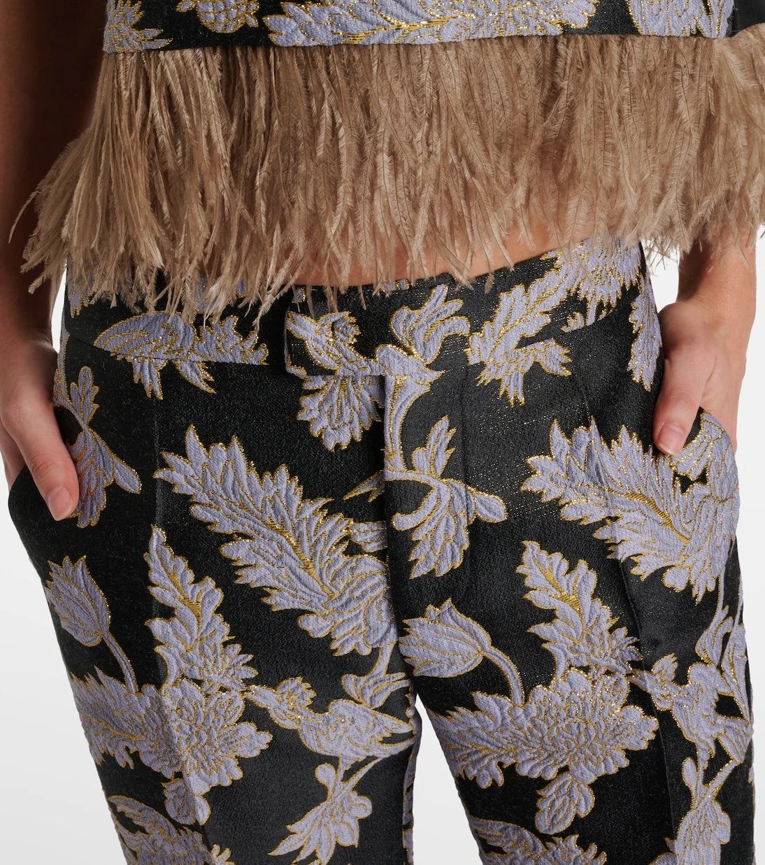 La DoubleJ - Saturday Night jacquard bootcut pants