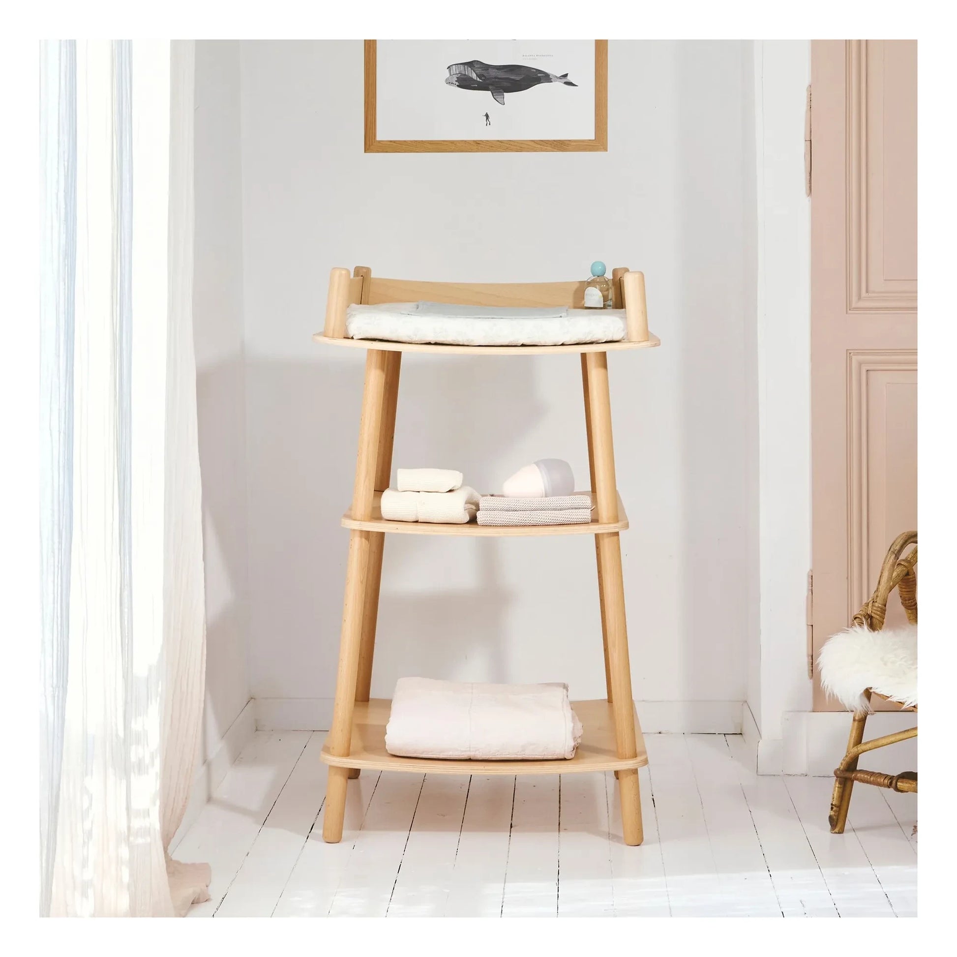 Charlie Crane - Pago changing table with mattress | Beech