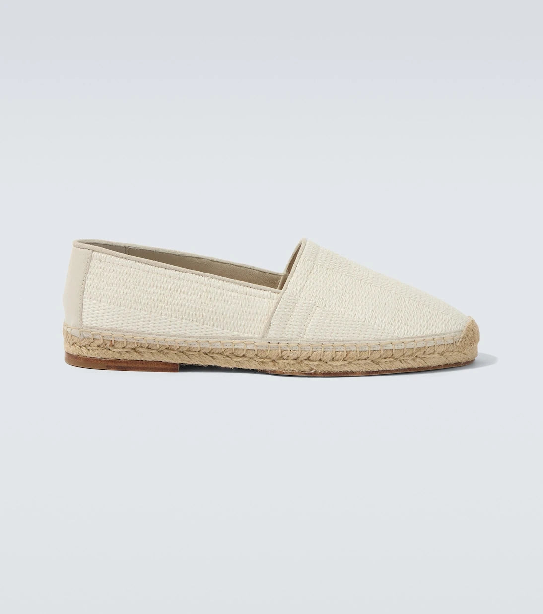 Brunello Cucinelli - Suede-trimmed woven espadrilles