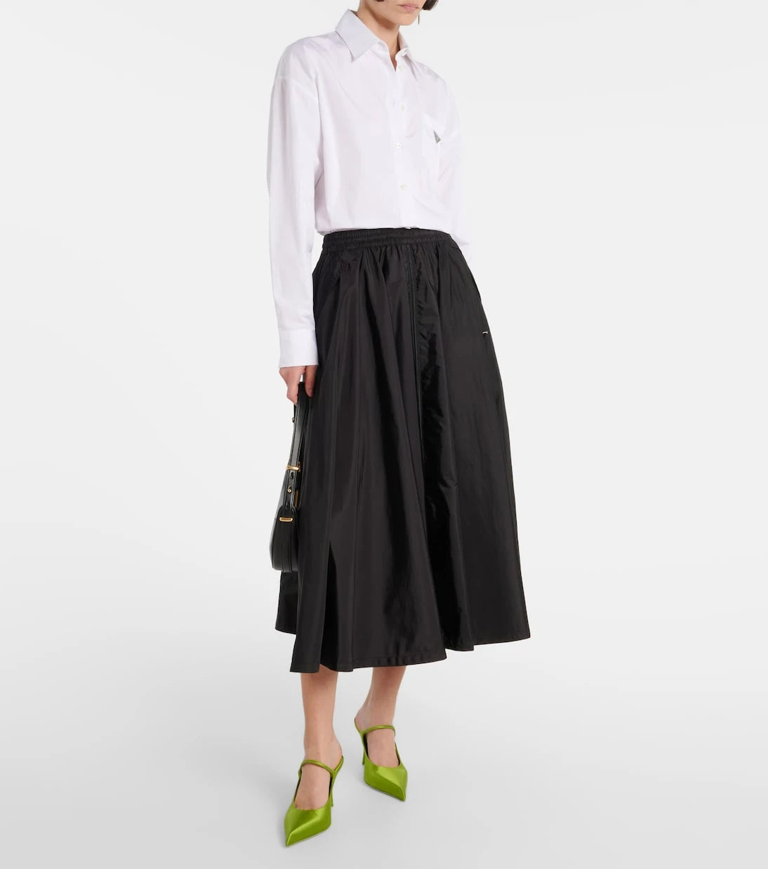 Prada - Logo Re-Nylon midi skirt