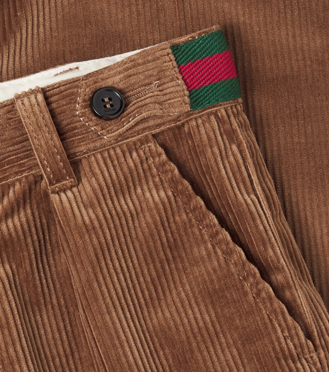 Gucci Kids - Webstripe cotton corduroy pants