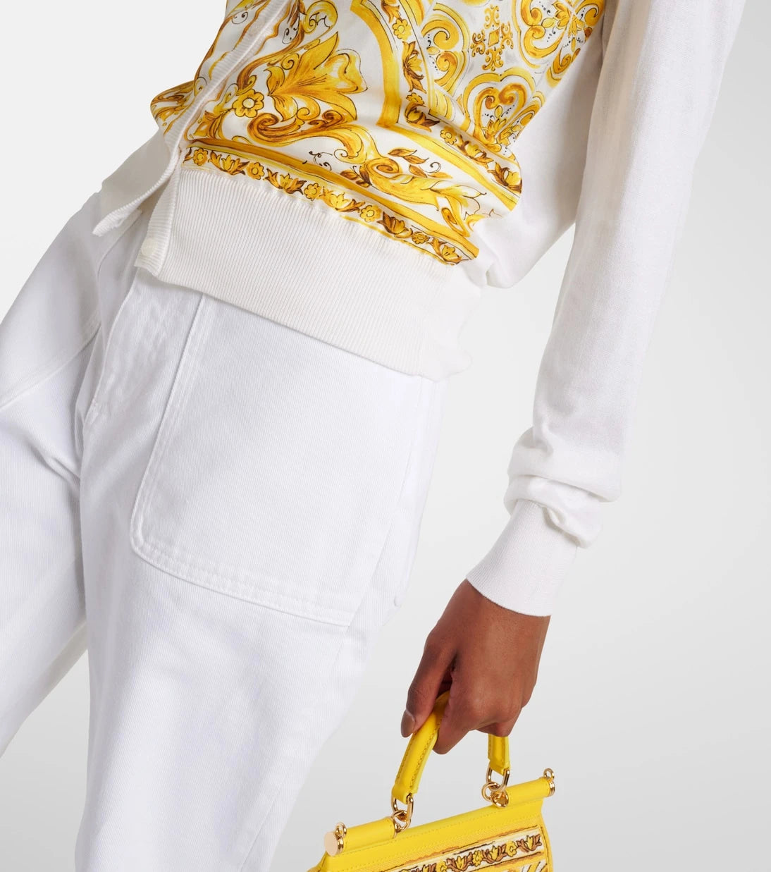 Dolce&Gabbana - Majolica silk twill cardigan
