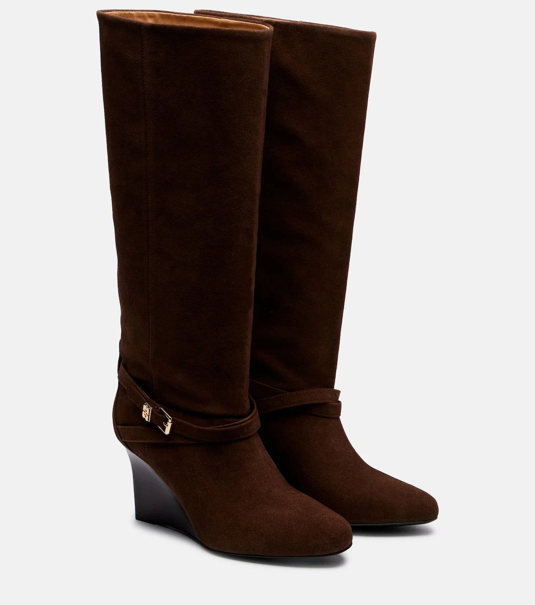 Ganni - Wedge knee-high boots