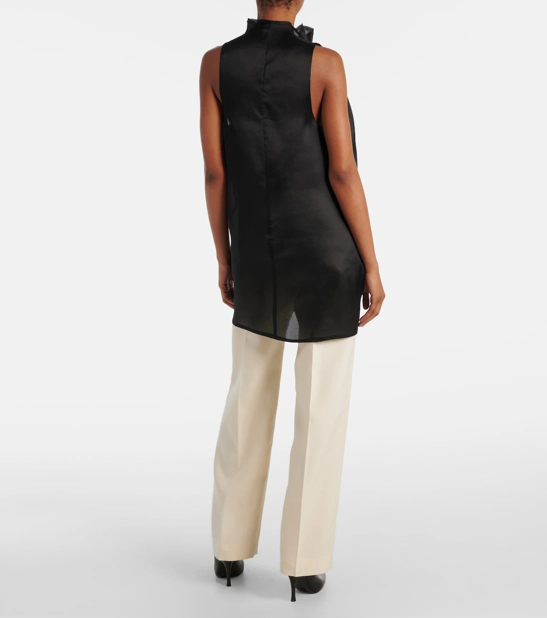 Khaite - Meegan draped silk top