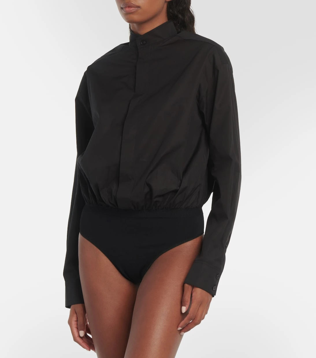 Alaïa - Cotton poplin bodysuit