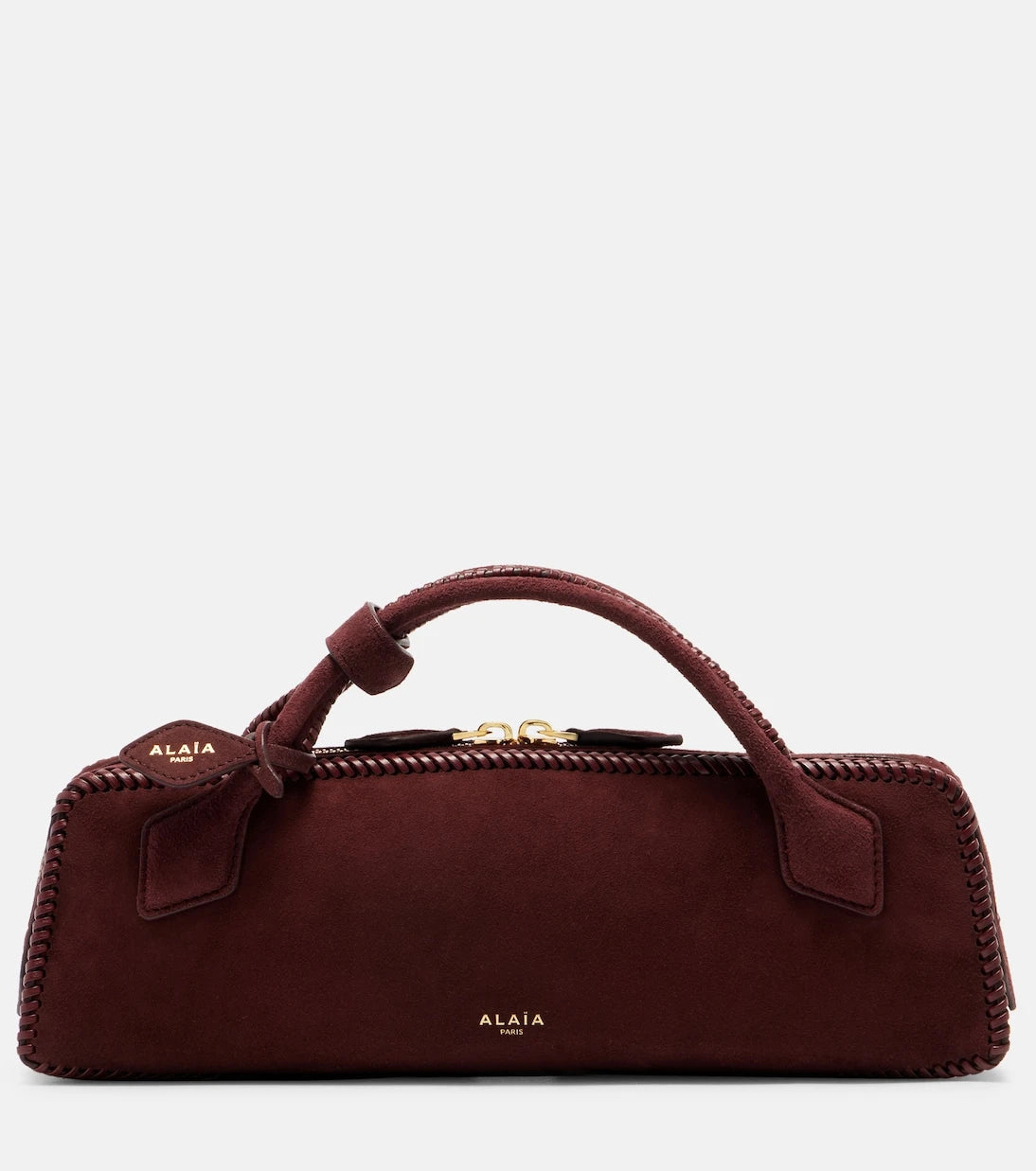 Alaïa - Le Teckel Small suede clutch