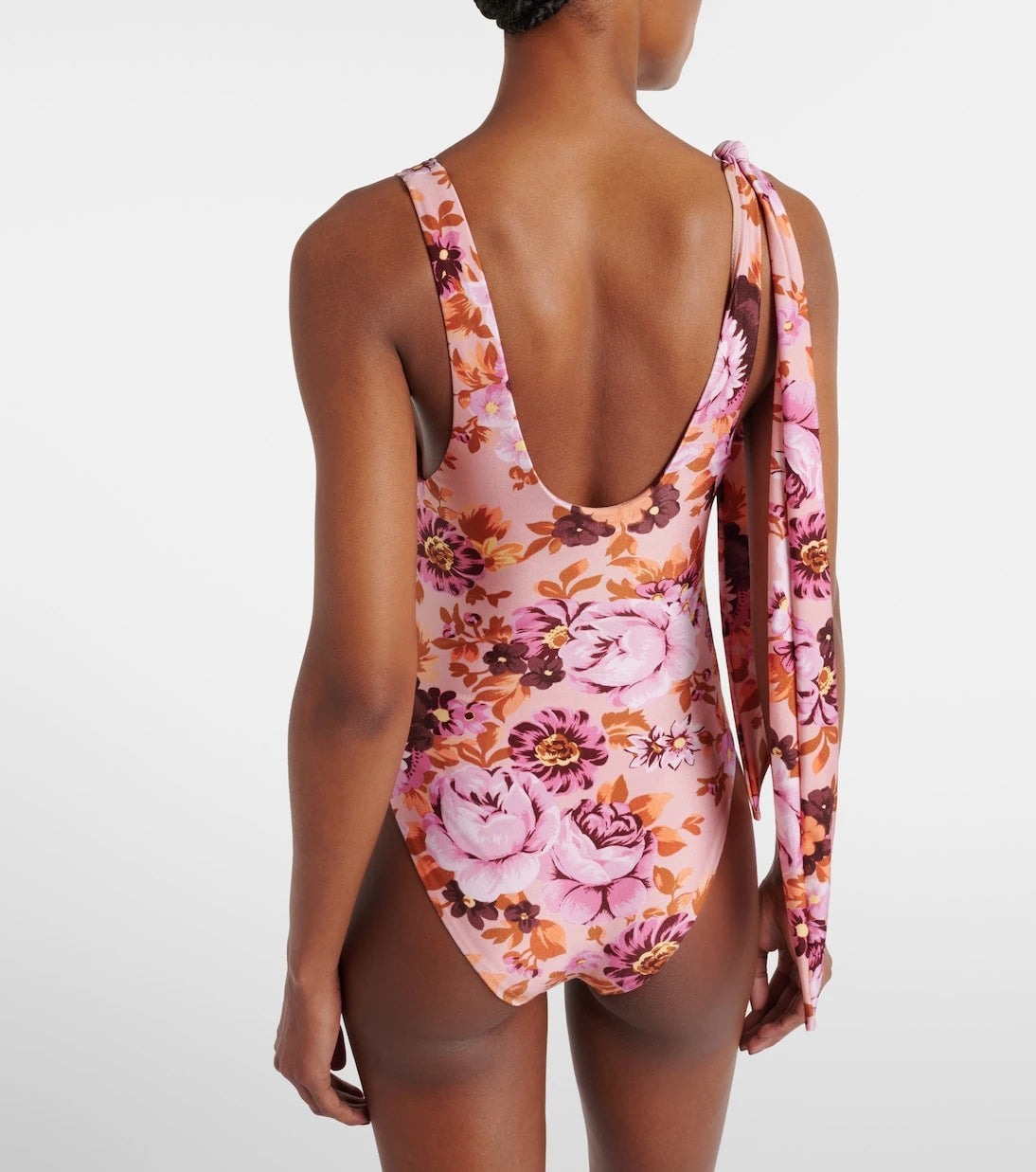 Chloé - Floral knot-detail swimsuit