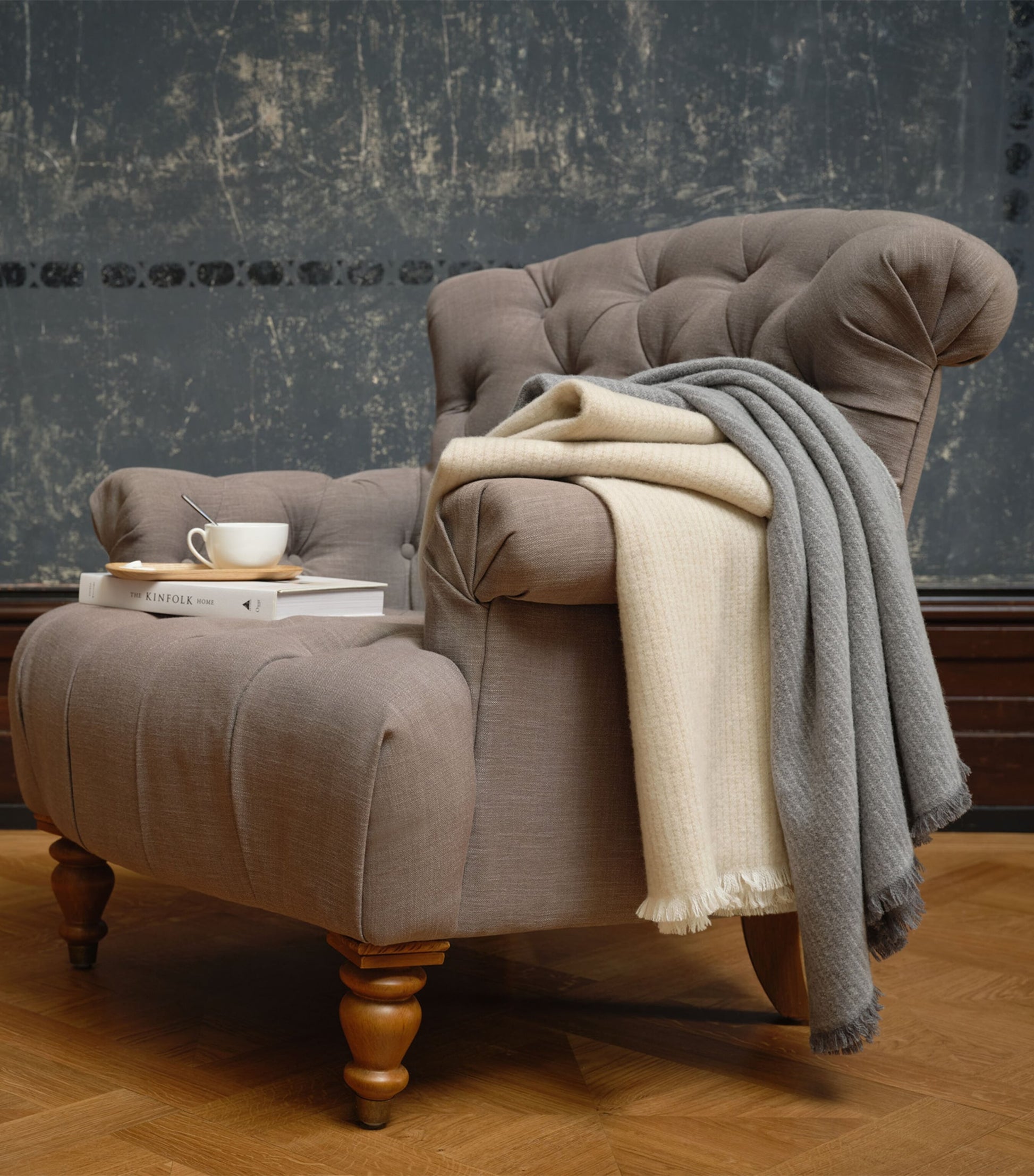 Wool-Cashmere Elias Throw (130cm x 200cm)