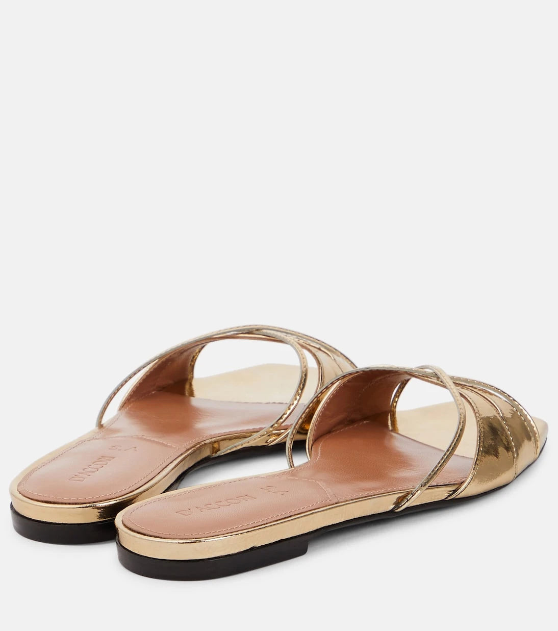 D'Accori - Lust metallic leather slides