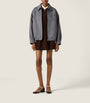 Miu Miu Grey Wool-Cashmere Shirt Jacket