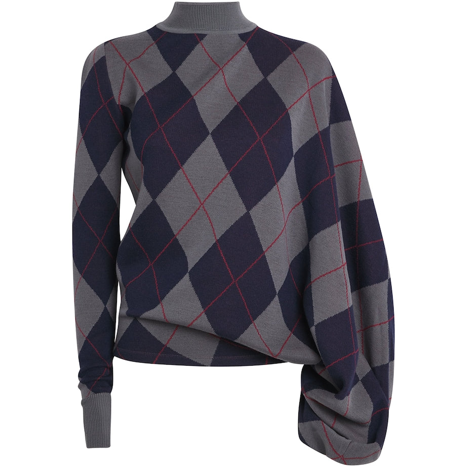 A.W.A.K.E. Mode Multi Merino Wool Argyle Sweater