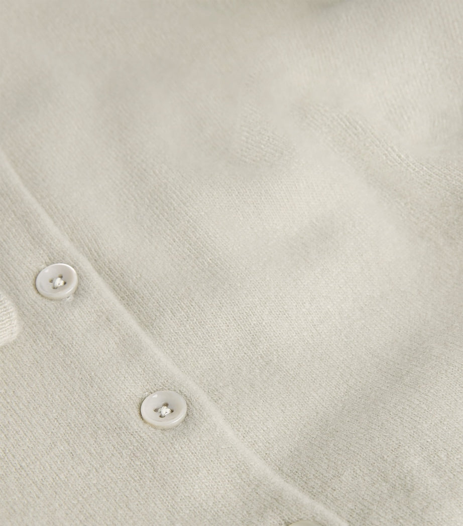 Green Virgin Wool Cardigan