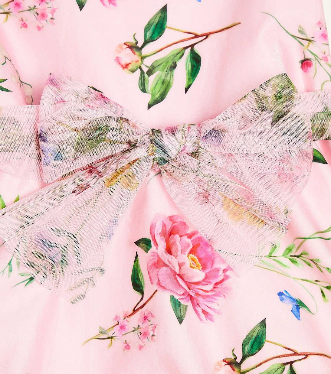 Monnalisa - Floral cotton dress