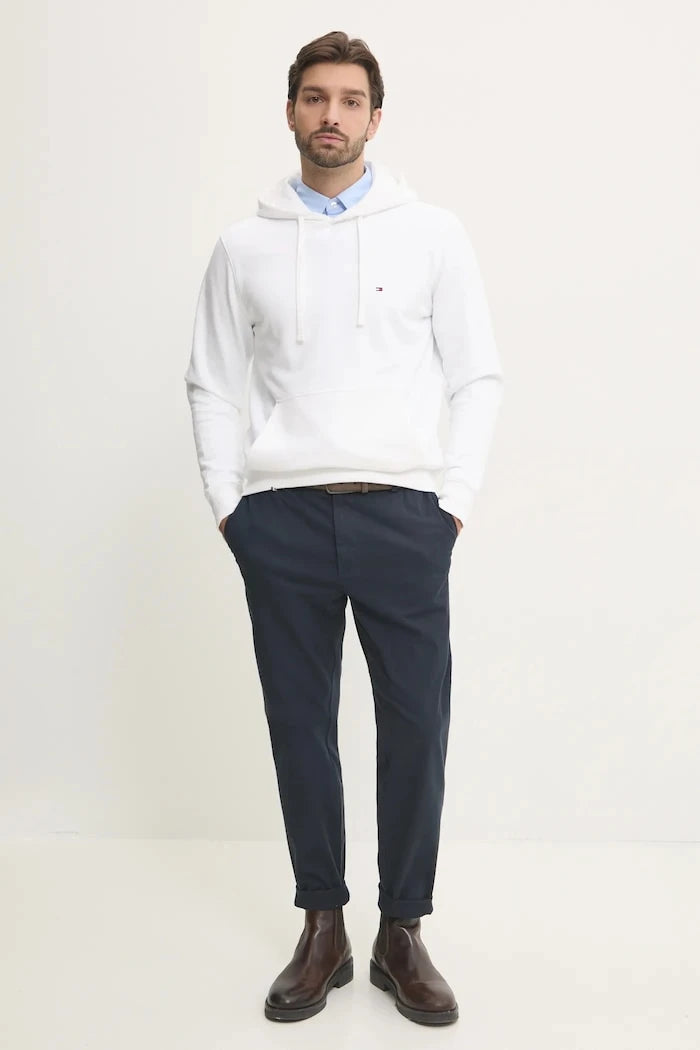 Tommy Hilfiger kapüşonlu erkek pamuklu sweatshirt