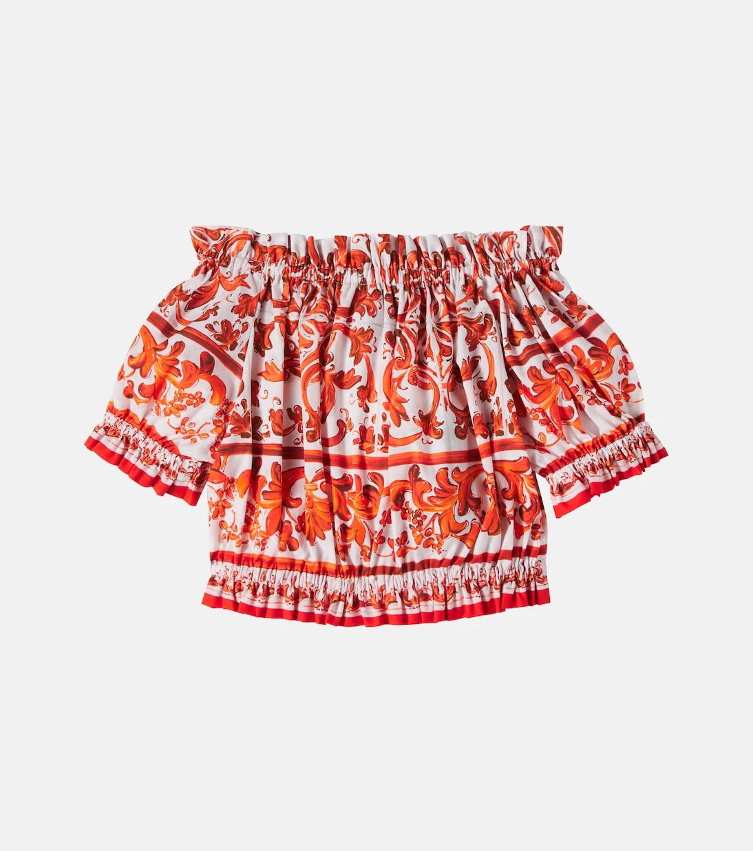 Dolce&Gabbana Kids - Majolica cotton top